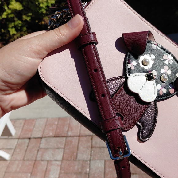Kate Spade Floral Pup Double Zip Small Crossbody - Picture 10 of 12